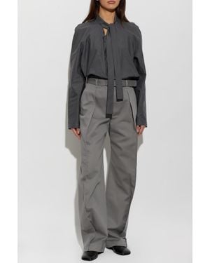 Lemaire Pants With Belt - Gray