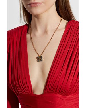 Versace Necklace With Pendant - Red