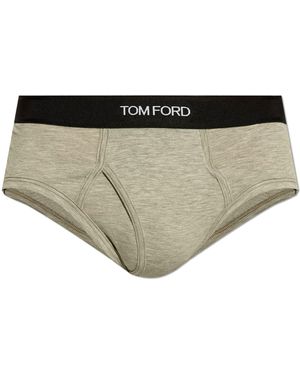 Tom Ford Briefs With Logo - Black