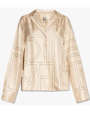 TOTEME Silk Pyjama Top - Natural