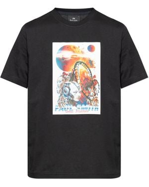 Paul Smith T-Shirt With Colourful Print - Black