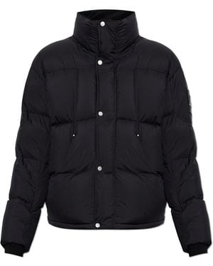 Moose Knuckles Puffer Jacket With A Stand-Up Collar - Blue