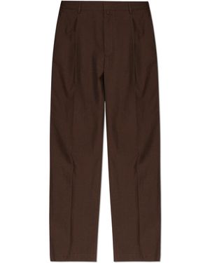 MM6 by Maison Margiela Creased Trousers - Brown