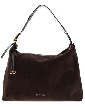 Etro Suede 'Hobo L' Bag - Black