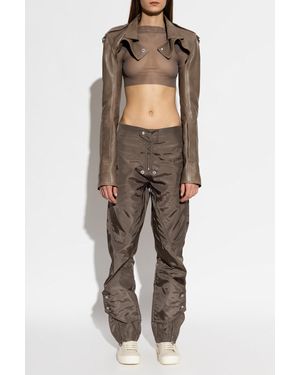 Rick Owens Pants With Belt - Brown