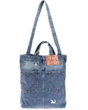 Carne Bollente Denim Shopper Bag - Blue