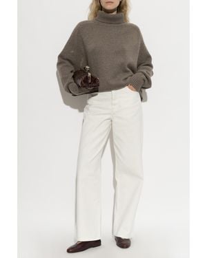 Lisa Yang Cashmere Turtleneck 'Cathie' - Natural