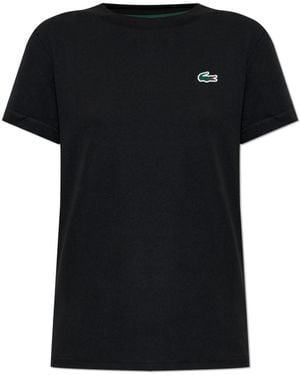 Lacoste T-Shirt With Logo Patch - Black