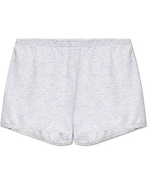American Vintage Cotton Shorts, - White