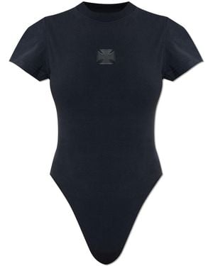 Vetements Bodysuit With A Patch - Black