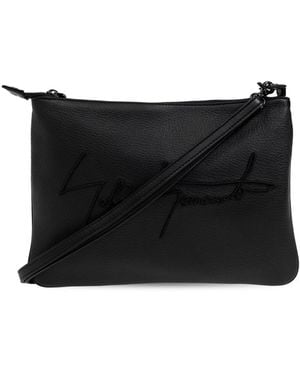 discord Yohji Yamamoto Shoulder Bag With Logo - Black