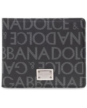 Dolce & Gabbana Wallet With Logo - Grey