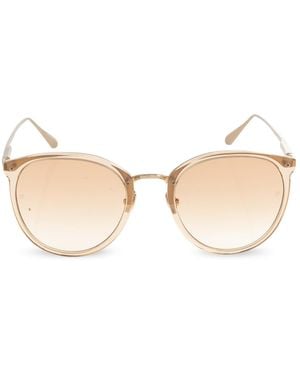 Linda Farrow "Calthorpe" Sunglasses - Natural