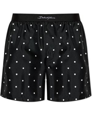 Dolce & Gabbana Silk Shorts - Black