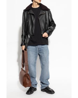 Loewe Leather Jacket - Black