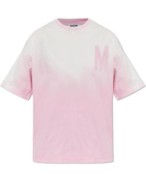 Moschino T-Shirt With Logo - Pink