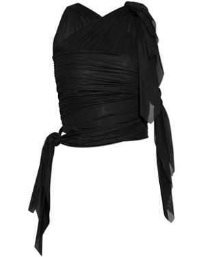 DIESEL Top T-Persea-Plain - Black