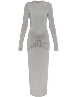 Balmain Backless Dress - Grey