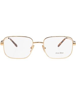 Miu Miu 'Vmu 51Z' Corrective Glasses - Metallic
