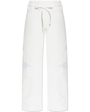 Tory Burch Trousers Made Of Combined Materials - White