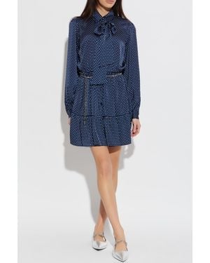 MICHAEL Michael Kors Polka Dot Patterned Dress - Blue