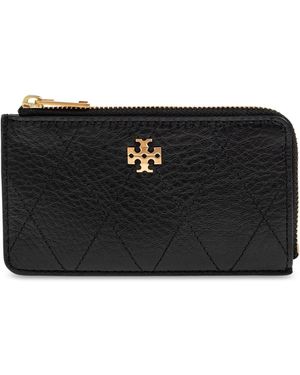 Tory Burch Leather Card Holder - Black