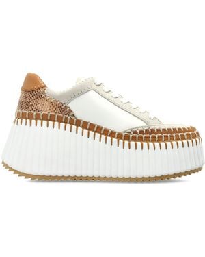 Chloé Sports Shoes On The 'Nama' Platform - White