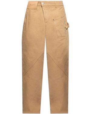 JW Anderson Logo Trousers - Natural