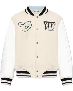 Off-White c/o Virgil Abloh Insulated 'Bomber' Jacket - Natural