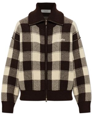 Golden Goose Wool Cardigan With Turtleneck - Brown