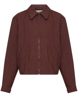 Lemaire Jacket With Collar - Red