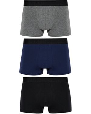 Hom Three-Pack Of Boxer Briefs 'Tonal #2' - Blue