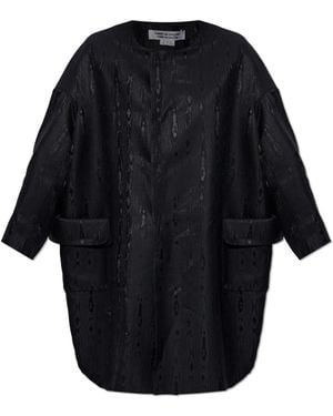 CDG by Comme des Garcons Wool Coat - Blue