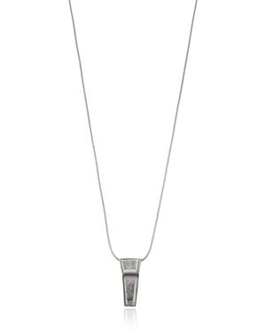 Rick Owens Brass Necklace With Pendant - White