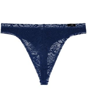 Hom Lace Thongs From The "Temptation" Collection - Blue