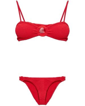 Hunza G Two-Piece Swimsuit "Misty" - Red