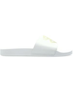 Balenciaga Rubber Slides 'Pool' - White