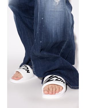 DSquared² Printed Flip-Flops - Blue