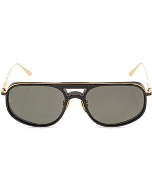 Linda Farrow "Calder" Sunglasses - Grey