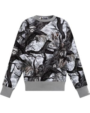 A Bathing Ape Sweatshirt With Print - Black