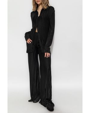 Tom Ford Striped Pattern Pants - Black