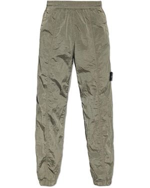 Stone Island Trousers With Logo - Green