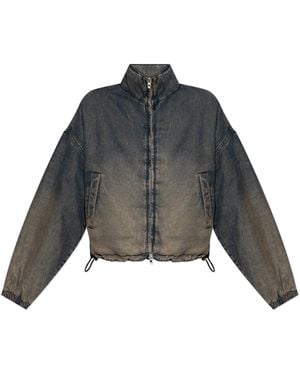 DIESEL Denim Jacket 'De-Flower-S' - Black