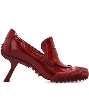 LACOSTE RUNWAY 'Matchday Heel Rwy 2261' Court Shoes - Red