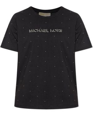 MICHAEL Michael Kors T-Shirt With Studs - Black