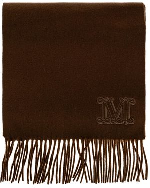 Max Mara 'Dalia' Cashmere Scarf - Black
