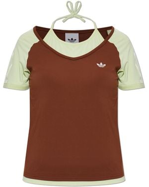 adidas Originals T-Shirt With Logo - Brown