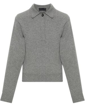 Haikure Wool Polo "Ash" - Grey
