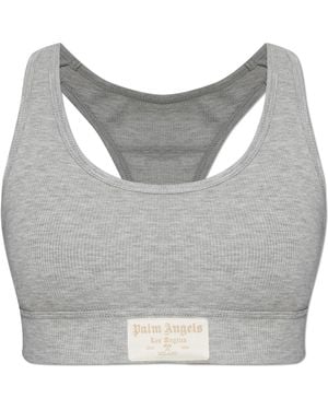 Palm Angels Lingerie Top - Grey