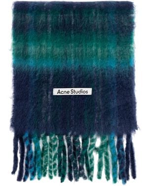 Acne Studios Scarf With Logo - Green